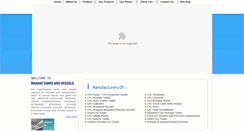 Desktop Screenshot of bharattanksandvessel.com